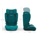 Kinderkraft autosjedalica I-Spark 2 Plus i-Size 15-36 kg (100-150 cm) bez Isofix-a, Green - Slika 14