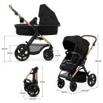 Kinderkraft Kolica Moov 2 4u1 MINK PRO, Pure Black - Slika 15