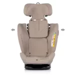 Chipolino autosjedalica i-Size 40–150 cm ISOFIX 360° Techno iGROW Latte - Slika 4