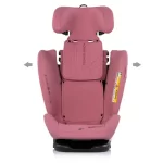 Chipolino autosjedalica i-Size 40–150 cm ISOFIX 360° Techno iGROW Powder Pink - Slika 4