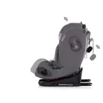 Chipolino autosjedalica i-Size 40–150 cm ISOFIX 360° Techno iGROW Charcoal - Slika 6