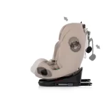 Chipolino autosjedalica i-Size 40–150 cm ISOFIX 360° Techno iGROW Latte - Slika 6