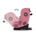 Chipolino autosjedalica i-Size 40–150 cm ISOFIX 360° Techno iGROW Powder Pink - Slika 8