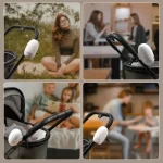Zopa vibracijski uređaj za kolica Eggy - White - Slika 4