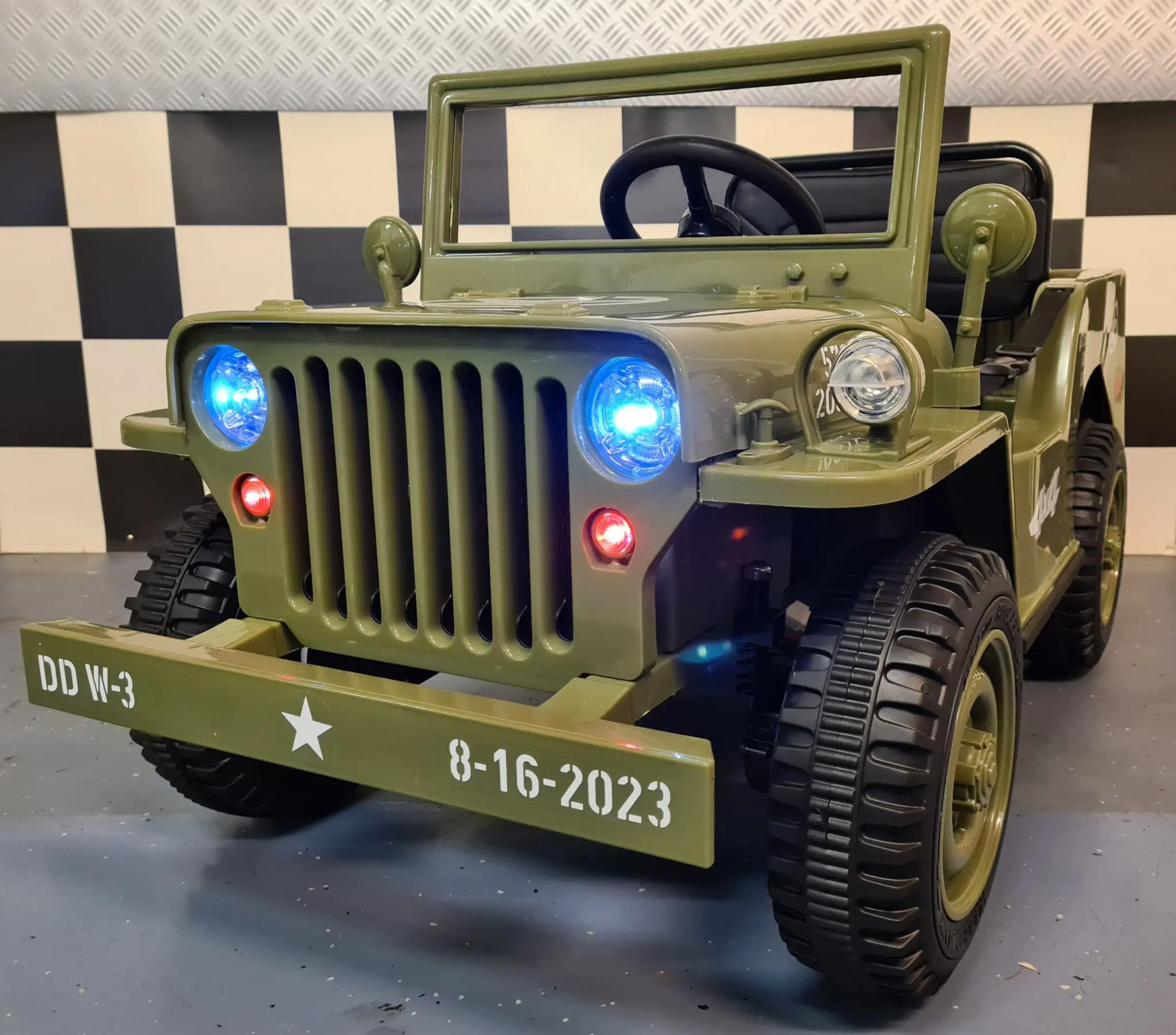 Willys-kinderjeep-1-persoons-1.jpg Električni dječji džip Willy 12 volti s daljinskim upravljačem za 1 osobu - Slika 1