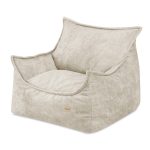 Dječja fotelja PLUSH NEST ROYA, bež premium šenil
