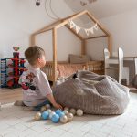 PLUSH NEST igračka i torba sa navlakom za plišane igračke, dječji puf, svijetlo roza, vrhunski kord - Slika 2