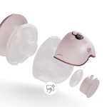 Kinderkraft Električna izdajalica MAMAFLOW, hands free, Pink - Slika 4