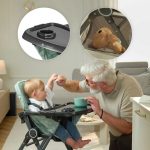 Kinderkraft hranilica FOLDEE, zelena - Slika 4
