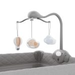Kinderkraft Putni krevetić LEODY UP, Grey s dodacima - Slika 7