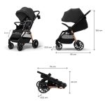 Kinderkraft Sportska kolica Grande 2, Black - Slika 7