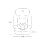Lionelo autosjedalica Levi One i-Size 9-36 kg (76-150 cm) bez Isofix-a, Black Carbon - Slika 11