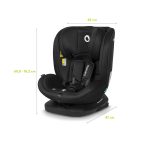 Lionelo autosjedalica Bastiaan i-Size 0-36 kg (40-150 cm) 360, Black Grey - Slika 12