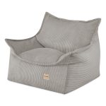 Dječja fotelja PLUSH NEST ROYA, bež, vrhunski kord