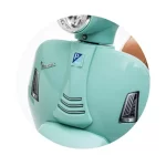 Mini Vespa Teal motor na akumulator Green - Slika 8