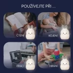 Zopa silikonska LED noćna lampica – veličina M Rabbit - Slika 12