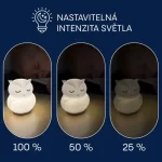 Zopa silikonska LED noćna lampica s glazbom – veličina L Rabbit - Slika 6