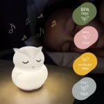 Zopa silikonska LED noćna lampica s glazbom – veličina L Rabbit - Slika 8