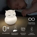 Zopa silikonska LED noćna lampica s glazbom – veličina L Rabbit - Slika 4