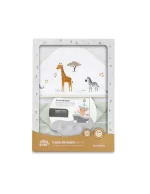 Interbaby set za kupanje – ručnik s kapuljačom i štitnik za kupanje Savanna Žirafa - Slika 2
