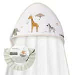 Interbaby set za kupanje – ručnik s kapuljačom i štitnik za kupanje Savanna Žirafa