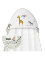 Interbaby set za kupanje – ručnik s kapuljačom i štitnik za kupanje Savanna Žirafa