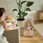 Kinderkraft Ležaljka MIMI, bež wooden - Slika 2
