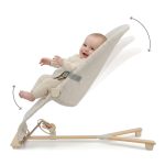 Kinderkraft Ležaljka MIMI, bež wooden - Slika 3
