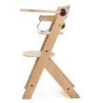 Kinderkraft hranilica Enock wooden + njihaljka Calmee siva - Slika 6