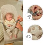 Kinderkraft Ležaljka MIMI, bež wooden - Slika 7