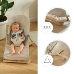 Kinderkraft Ležaljka MIMI, bež wooden - Slika 8