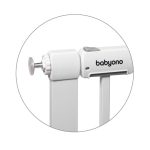 Babyono Zaštitna ograda 75-96 cm, bijela - Slika 11