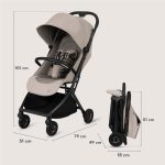 Lionelo Sia sportska kolica, Beige Sand - Slika 12