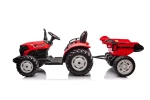 Električni dječji traktor 24 volta s prikolicom, crveni - Slika 4
