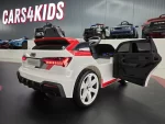 Električni dječji automobil Audi RS6 Avant GT 12 volti bijeli - Slika 4
