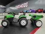 Dječji traktor 24 volta s prikolicom na daljinsko upravljanje, zeleni - Slika 3