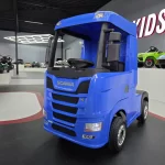 Električni dječji kamion Scania 12V plavi