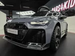 Dječji automobil Audi RS6 Avant GT 12 volti sivi - Slika 6
