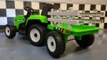 Dječji traktor na baterije 12 volti s prikolicom i daljinskim upravljačem, zeleni - Slika 5