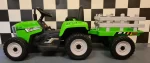 Dječji traktor na baterije 12 volti s prikolicom i daljinskim upravljačem, zeleni - Slika 4