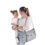 JANE Avant putna hranilica i torba 2u1, Dim Grey - Slika 2
