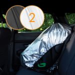 Lionelo ThermalCover zaštitna navlaka protiv sunca za autosjedalicu, Silver - Slika 4