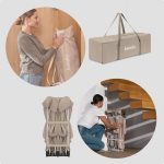 Lionelo dječja igraonica/vrtić Florence XL Easy Fold 180x200x68 cm, Beige Sand - Slika 13