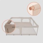 Lionelo dječja igraonica/vrtić Florence XL Easy Fold 180x200x68 cm, Beige Sand - Slika 15